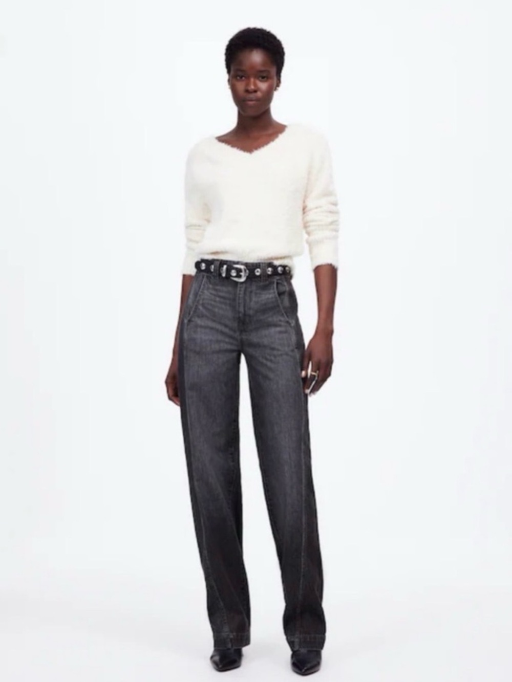 Madewell tapered denim trousers Black - Picture 3 of 15